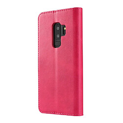 Avis Wewoo Housse Coque Pour Galaxy S9 Plus LC.IMEEKE Calf Texture en cuir à rabat horizontalavec support et fentes cartes et portefeuille Rose rouge