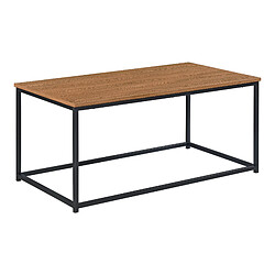 Table Basse Esbjerg 45 x 100 x 55 cm Noir Effet Bois Foncé [en.casa]