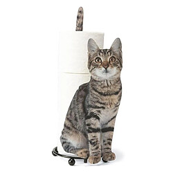 Universal Toilette hygiénique Porte-serviettes Mouling Cat Toilet Toilet Paper Storage Rack Cadeau Cat Lover Toilet Roll Holder Support en papier (gris)