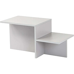 Hanah Home Table basse en aggloméré 80 x 40 x 40 cm Harmony gris.