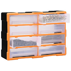 vidaXL Organisateur multi-tiroirs avec 8 grands tiroirs 52x16x37 cm