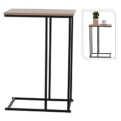 Es Collection H&S Collection Table d'appoint avec dessus en MDF naturel et noir