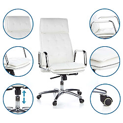 Avis Siège de bureau / Fauteuil de direction VILLA 20, cuir Nappa ivoire hjh OFFICE