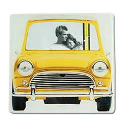 Totalcadeau Cadre photo vieille voiture vintage jaune