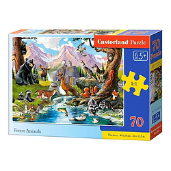 Castorland Puzzle 70 pièces : Animaux de la forêt