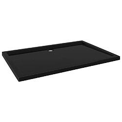 vidaXL Receveur de douche rectangulaire ABS Noir 80x120 cm