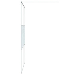 Avis vidaXL Paroi de douche Blanc 140x195 cm Verre ESG