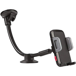 Support universel pour téléphone de voiture, support de téléphone portable à bras long pour pare-brise compatible avec iPhone 8/X/7/6S/6 Plus/5S/5, Samsung Galaxy S6 S5, Nexus 5X/6P, LG, HTC et autres smartphones