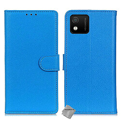 Htdmobiles Housse etui portefeuille avec coque intérieure en silicone pour Wiko Y52 + film ecran - BLEU