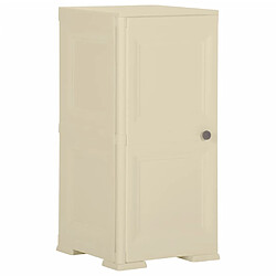 vidaXL Armoire plastique 40x43x85,5 cm design de bois blanc angora