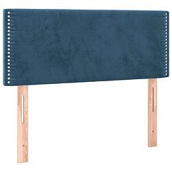 vidaXL Tête de lit Bleu foncé 80x5x78/88 cm Velours