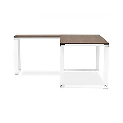 Mes Bureau d'angle 170x160x74 cm avec plateau noyer - SYRA