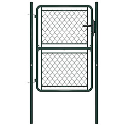 vidaXL Portillon Acier 100 x 125 cm Vert