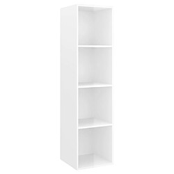 Acheter vidaXL Ensemble de meubles TV 2 pcs Blanc brillant Bois d'ingénierie