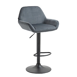 Non Tabouret de bar Braga velours noir