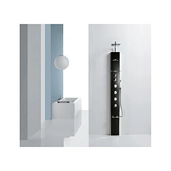 Acheter Colonne de douche noire hydromassante NOVELLINI CASCATA1 H. 211 cm