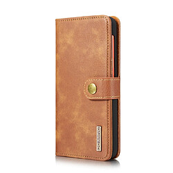 Wewoo Housse Coque Etui en cuir Crazy Horse Texture Flip détachable magnétique avec support et fentes pour cartes et portefeuille Galaxy A20 et A30 Marron