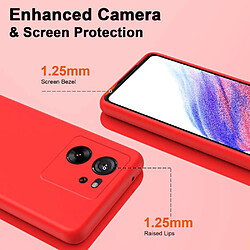 Avis Htdmobiles Coque pour Xiaomi 13T / 13T Pro 5G - housse etui silicone gel fine + verre trempe - ROUGE