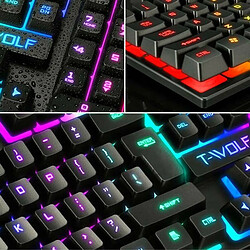 Avis Universal Jeu LED arc-en-ciel rétroéclairage clavier mécanique et souris pour PC et ordinateurs portables