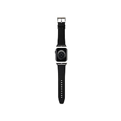 Karl Lagerfeld Bracelet pour Apple Watch 38/40/41mm en PU Monogram Noir