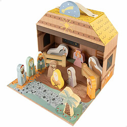 Crèche de Noël Woomax 15 Pièces 24,5 x 20,5 x 24,5 cm (6 Unités)