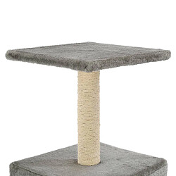 Acheter vidaXL Arbre à chat avec griffoirs en sisal 55 cm Gris