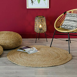 BigBuy Home Tapis 100 x 100 x 1 cm Naturel Jute