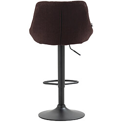 Non Tabouret de bar Lazio tissu noir pas cher