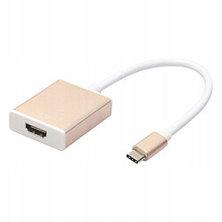 GUPBOO Adaptateur USB 3.1 Type C vers HDMI Or,JL2797