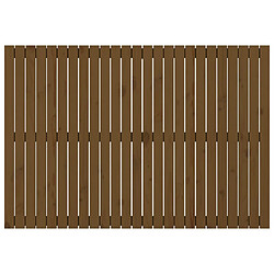 Avis vidaXL Tête de lit murale Marron miel 159,5x3x110cm Bois massif de pin