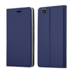 Cadorabo Coque Huawei P8 LITE 2015 Etui en Bleu