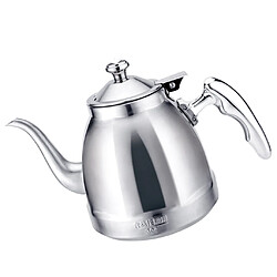 Camping extérieur en acier inoxydable teakettle cuisine théière argent 1.5l b pas cher