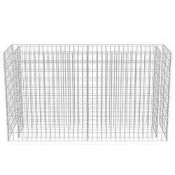 Maison Chic Jardinière,Lit surélevé - Bac à fleurs - pot de fleur à gabion Acier galvanisé 180x50x100 cm -GKD33571 pas cher