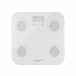 Balance Numérique de Salle de Bain Medisana BS 600 connect Blanc Acier inoxydable