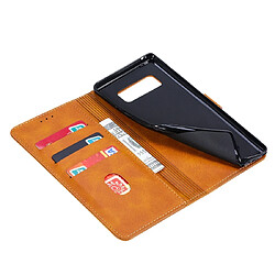 Wewoo Housse Coque Pour Galaxy Note 8 GUSSIM Business Style Étui en cuir à rabat horizontal avec support et fentes cartes et portefeuille marron pas cher