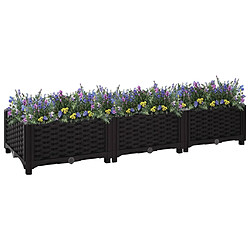 Maison Chic Jardinière,Lit surélevé - Bac à fleurs - pot de fleur 120x40x23 cm Polypropylène -GKD50158