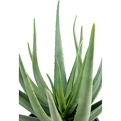 Pegane Plante artificielle haute gamme Spécial extérieur / Aloevera artificielle - Dim : 55 x 30 cm pas cher