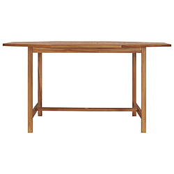 Maison Chic Table de jardin | Table d'extérieur 150x150x75 cm Bois de teck solide -GKD65244