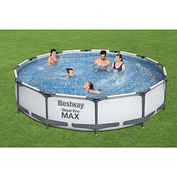 Piscine Hors-sol Tubulaire Bestway Steel Pro Max 366x76 cm Épurateur à Cartouche de 1 249 L/H