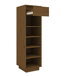 Acheter vidaXL Armoire à chaussures marron miel 30x34x105cm bois de pin massif