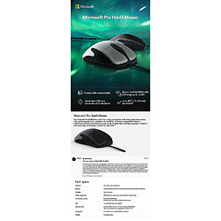 Universal Microsoft Mouse Black 16 000 souris de joueur PC DPI