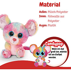 Acheter NICI- Doudou-Peluche GLUBSCHIS Souris Candypop 15cm, avec des Grands Yeux Scintillants, 45567