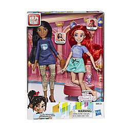 Hasbro Poupées Disney Princesse Ariel et Pocahontas dans Ralph Briser l'Internet Multicolore pas cher