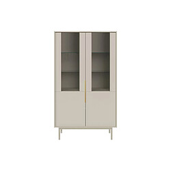 Vente-Unique Vitrine avec 2 portes - Beige - DABRIANA