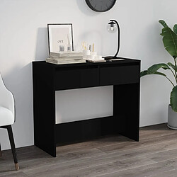 vidaXL Table console Noir 89x41x76,5 cm Acier