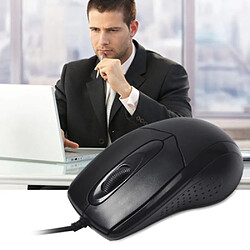 Universal Souris optique de la roue à rouleaux câblés USB Ergonomic USB pas cher