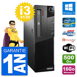 PC Lenovo ThinkCentre M93p SFF i3-4130 RAM 16Go Disque 500Go Windows 10 Wifi - Occasion