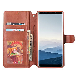 Acheter Wewoo Housse Coque Pour Galaxy Note 8 AZNS Texture du mollet Etui en cuir avec rabat horizontal magnétique PU supportlogements cartes et cadre photo Marron