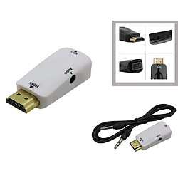 Kalea-Informatique Convertisseur HDMI VERS VGA + Audio Pour utiliser un écran VGA sur une sortie PC de type HDMI