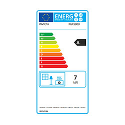 Poêle à granulés de bois 7kw noir - p649000 - INVICTA